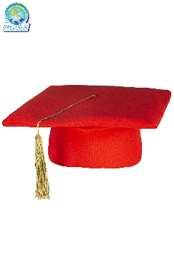 CAPPELLO LAUREA ROSSO ADULTO